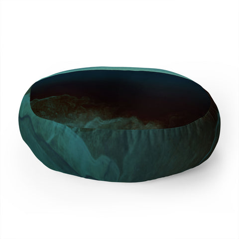 SpaceFrogDesigns Indigo Mountains Floor Pillow Round