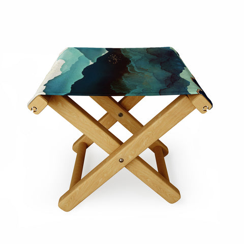 SpaceFrogDesigns Indigo Mountains Folding Stool