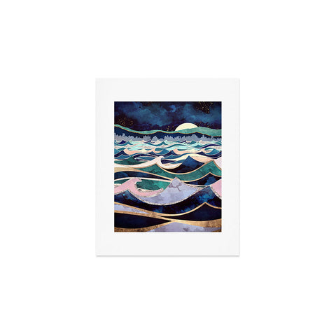 SpaceFrogDesigns Moonlit Ocean Art Print