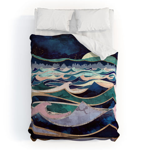 SpaceFrogDesigns Moonlit Ocean Comforter