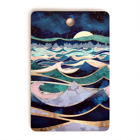 SpaceFrogDesigns Moonlit Ocean Cutting Board Rectangle