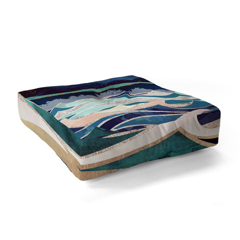 SpaceFrogDesigns Moonlit Ocean Floor Pillow Square