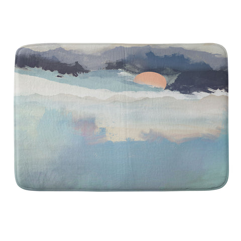 SpaceFrogDesigns Mountain Dream Memory Foam Bath Mat