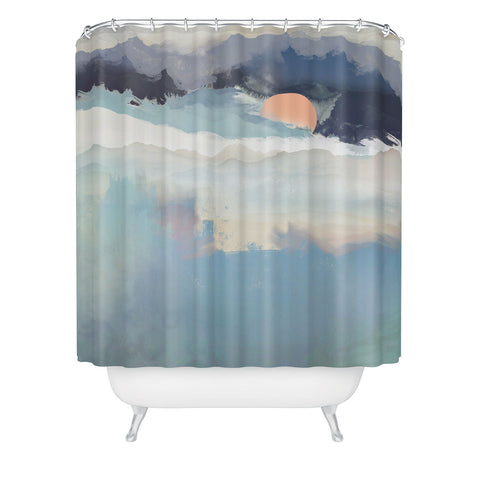SpaceFrogDesigns Mountain Dream Shower Curtain