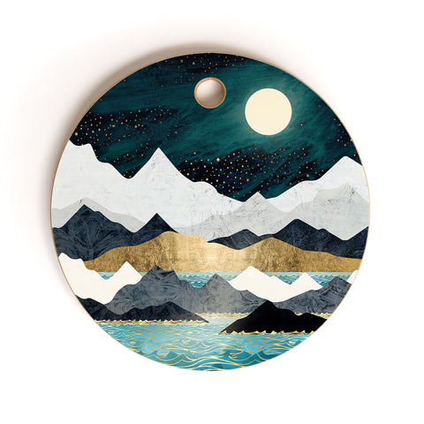 SpaceFrogDesigns Ocean Stars Cutting Board Round