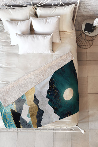 SpaceFrogDesigns Ocean Stars Fleece Throw Blanket