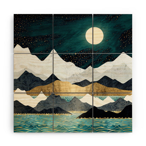 SpaceFrogDesigns Ocean Stars Wood Wall Mural