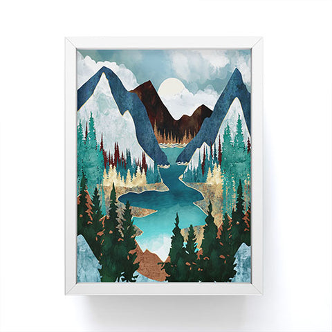 SpaceFrogDesigns River Vista Framed Mini Art Print