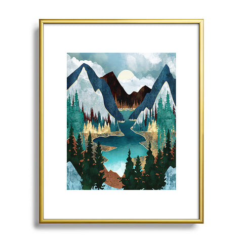 SpaceFrogDesigns River Vista Metal Framed Art Print