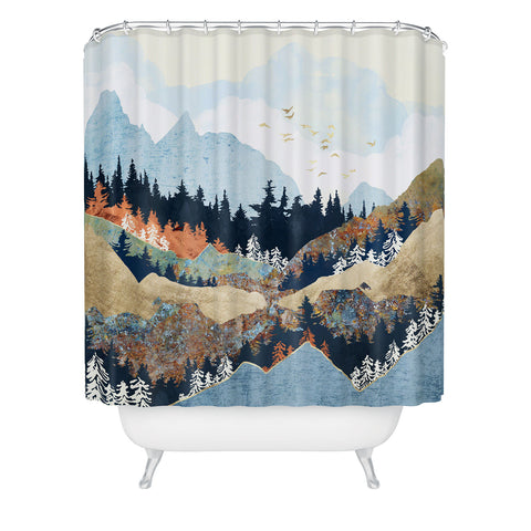 SpaceFrogDesigns Spring Flight Shower Curtain