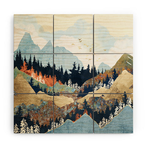 SpaceFrogDesigns Spring Flight Wood Wall Mural