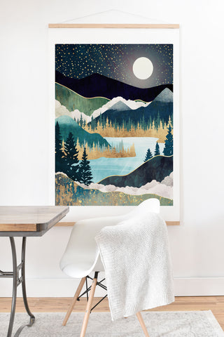 SpaceFrogDesigns Star Lake Art Print And Hanger