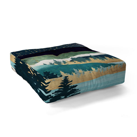 SpaceFrogDesigns Star Lake Floor Pillow Square