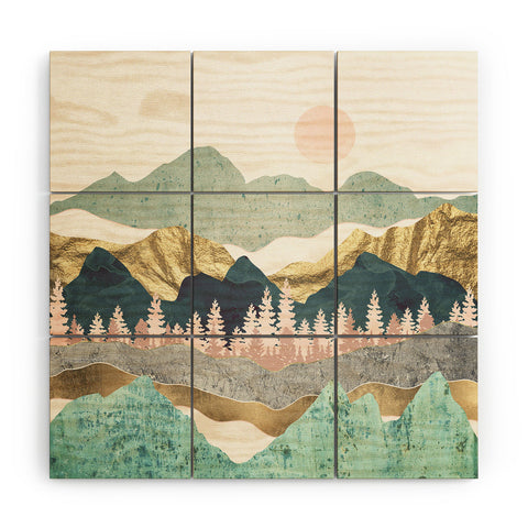 SpaceFrogDesigns Summer Vista Wood Wall Mural