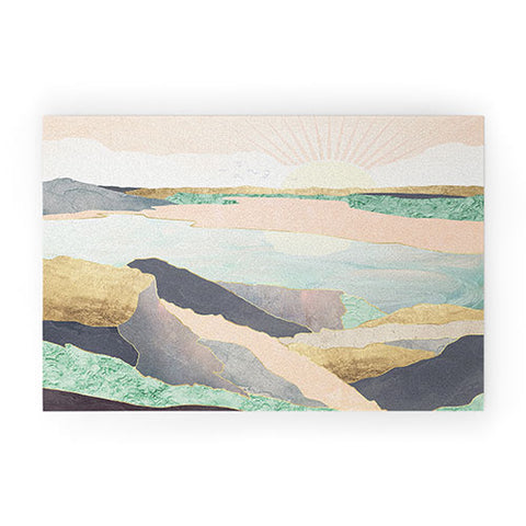 SpaceFrogDesigns Sunrise Beach Welcome Mat