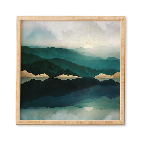 SpaceFrogDesigns Waters Edge Reflection Framed Wall Art
