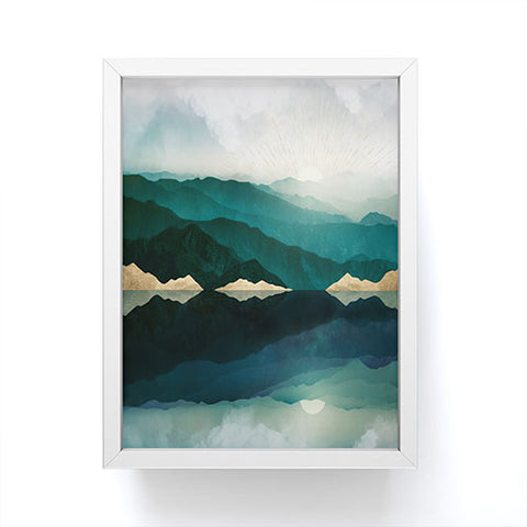 SpaceFrogDesigns Waters Edge Reflection Framed Mini Art Print