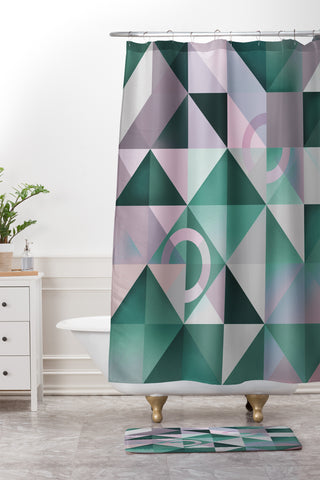 Spires Clandestine Connection Shower Curtain And Mat