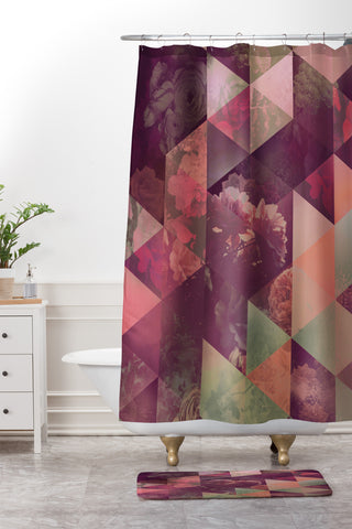 Spires flyryl Shower Curtain And Mat