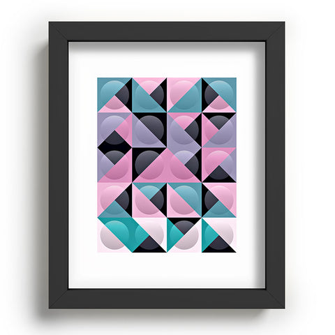 Spires Glass Grid Recessed Framing Rectangle