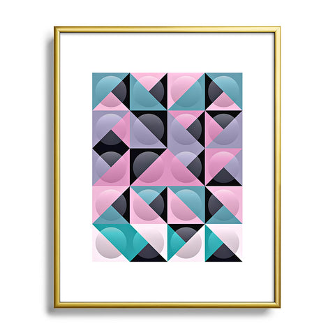 Spires Glass Grid Metal Framed Art Print