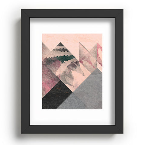 Spires Processed Floral and Granite Recessed Framing Rectangle