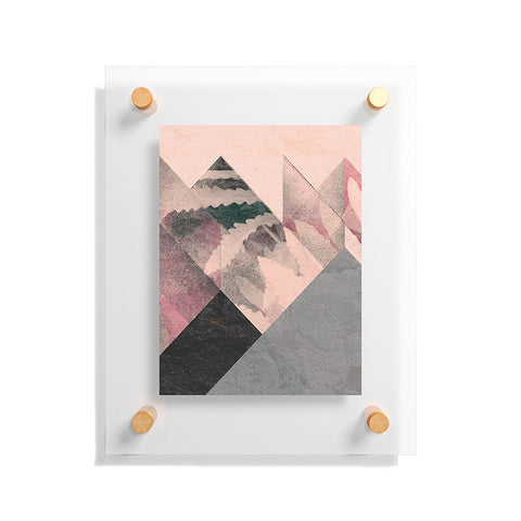 Spires Processed Floral and Granite Floating Acrylic Print