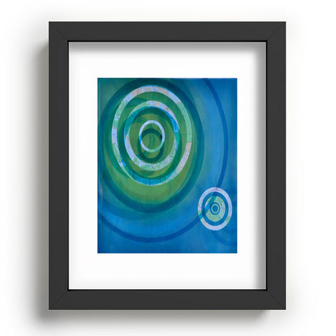 Stacey Schultz Circle Maps Blue Green Recessed Framing Rectangle