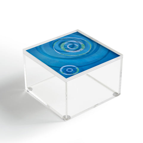 Stacey Schultz Circle Maps Blue Navy Acrylic Box