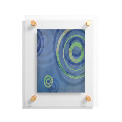 Stacey Schultz Circle Maps Royal Blue 1 Floating Acrylic Print