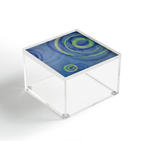 Stacey Schultz Circle Maps Royal Blue 1 Acrylic Box