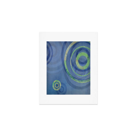 Stacey Schultz Circle Maps Royal Blue 1 Art Print