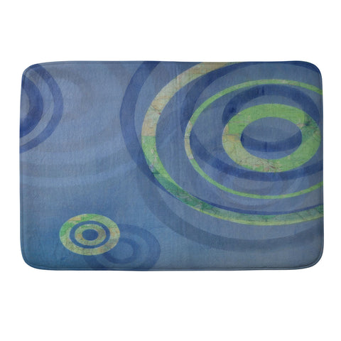 Stacey Schultz Circle Maps Royal Blue 1 Memory Foam Bath Mat