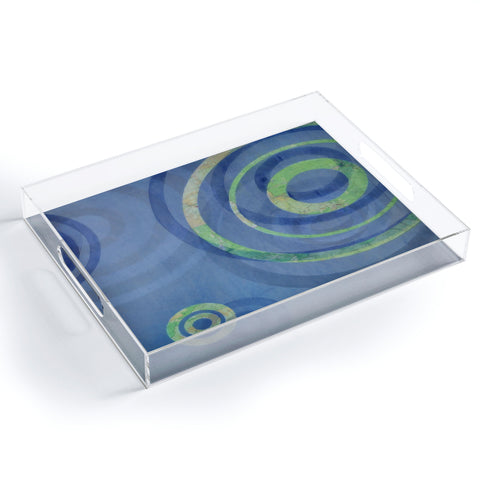 Stacey Schultz Circle Maps Royal Blue 1 Acrylic Tray