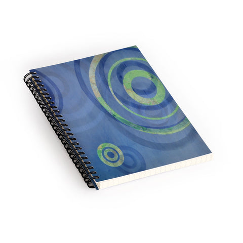 Stacey Schultz Circle Maps Royal Blue 1 Spiral Notebook