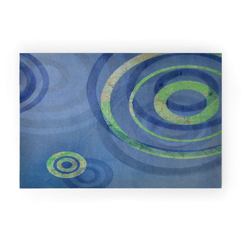 Stacey Schultz Circle Maps Royal Blue 1 Welcome Mat