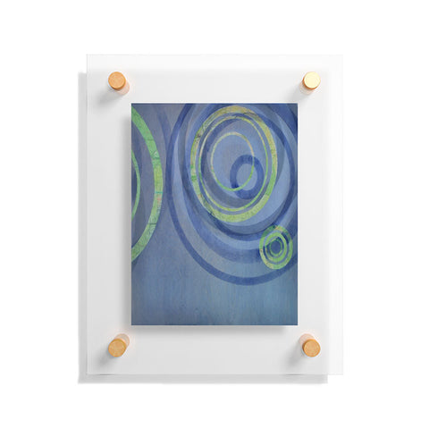 Stacey Schultz Circle Maps Royal Blue 2 Floating Acrylic Print