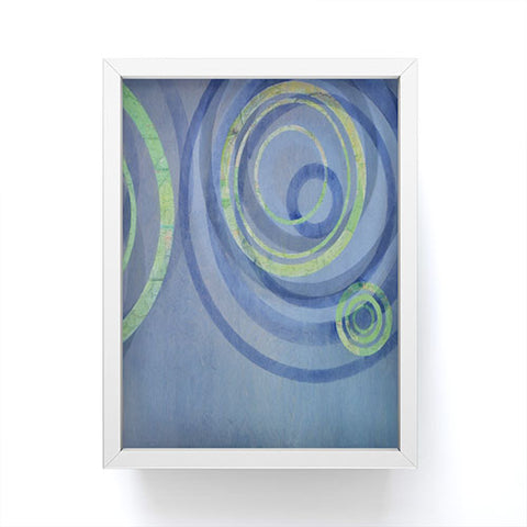 Stacey Schultz Circle Maps Royal Blue 2 Framed Mini Art Print