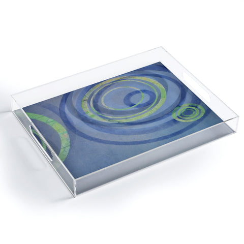 Stacey Schultz Circle Maps Royal Blue 2 Acrylic Tray
