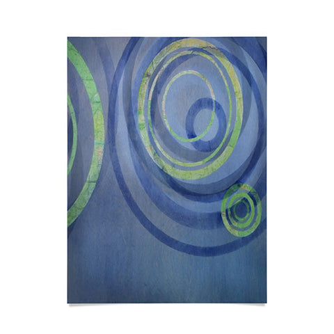Stacey Schultz Circle Maps Royal Blue 2 Poster