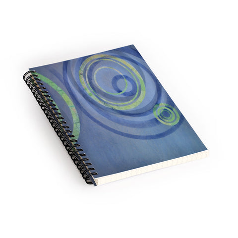 Stacey Schultz Circle Maps Royal Blue 2 Spiral Notebook