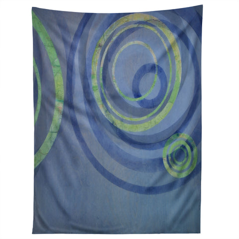 Stacey Schultz Circle Maps Royal Blue 2 Tapestry