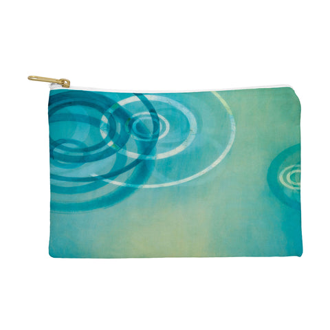 Stacey Schultz Circle World Aqua Pouch