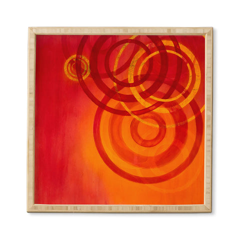 Stacey Schultz Circle World Flame Framed Wall Art