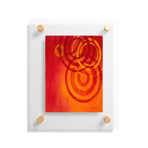 Stacey Schultz Circle World Flame Floating Acrylic Print