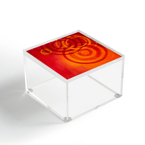 Stacey Schultz Circle World Flame Acrylic Box