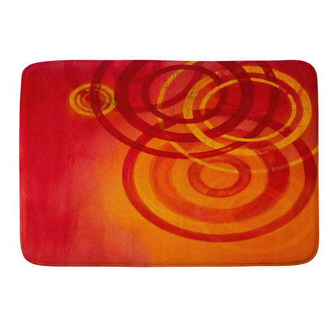 Stacey Schultz Circle World Flame Memory Foam Bath Mat
