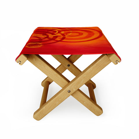 Stacey Schultz Circle World Flame Folding Stool