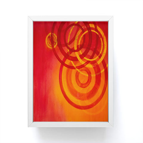 Stacey Schultz Circle World Flame Framed Mini Art Print