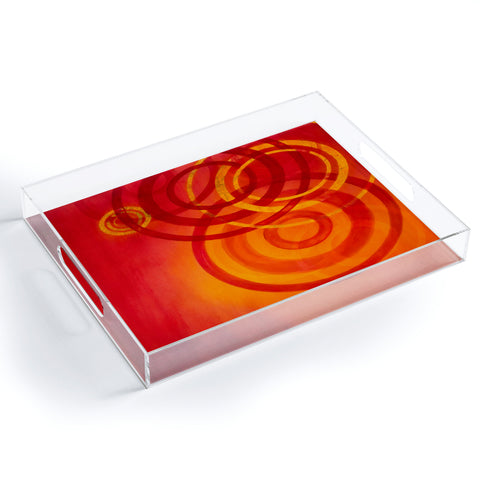 Stacey Schultz Circle World Flame Acrylic Tray